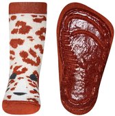 Ewers antislip sokken pantertje koper met beige