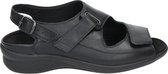 Durea 7178 H - Volwassenen Platte sandalenDames Sandalen - Kleur: Zwart - Maat: 38.5