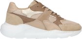 Sacha - Dames - Beige suède dad sneakers - Maat 39