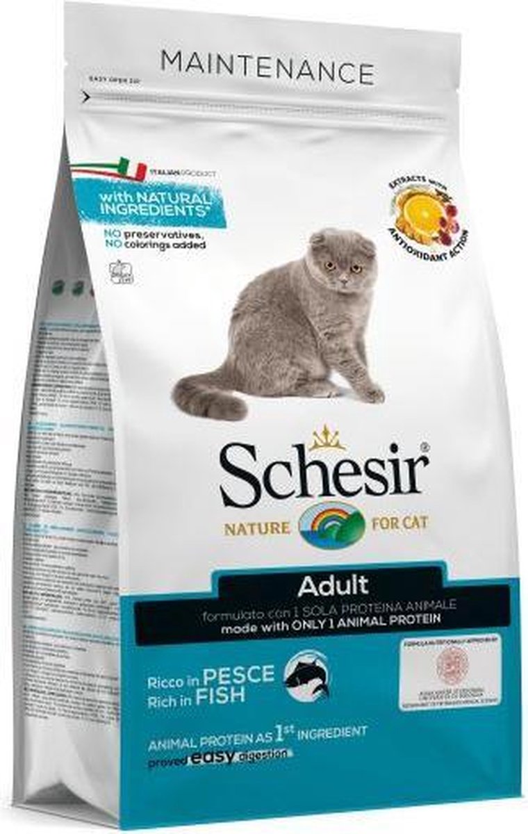 Schesir Adult Maintenance Vis - Kattenvoer - 400 g