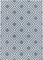 Modern laagpolig vloerkleed Costa - grijs 3525 - 160x230 cm