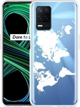 Realme 8 5G Hoesje World Map - Designed by Cazy