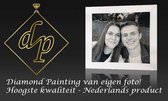 DP Benelux Diamond Painting met eigen foto - Formaat 90 x 45 cm - Uitvoering: ZWART-WIT - Hoogste Kwaliteit - 100% Nederlands product!