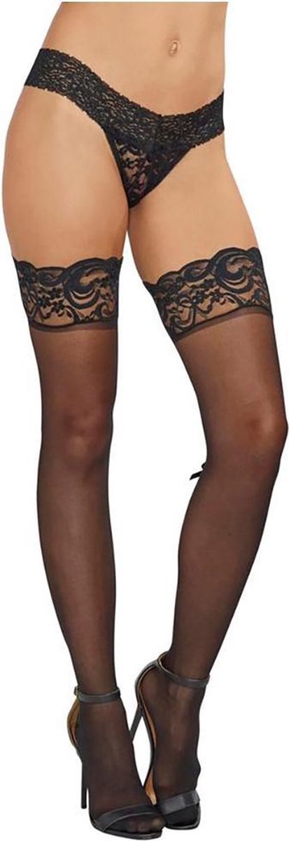 Goedkoopste Dreamgirl (All) Dij Hoge Kousen black