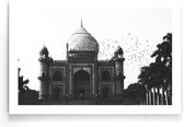 Walljar - Mughal Architecture - Zwart wit poster