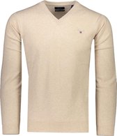 Gant Trui Beige Beige Normaal - Maat M - Heren - Herfst/Winter Collectie - Wol