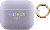 Guess Siliconen Glitter hoesje AirPods 3 - Violet