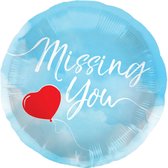 Folieballon - Missing you - 45cm - Zonder vulling