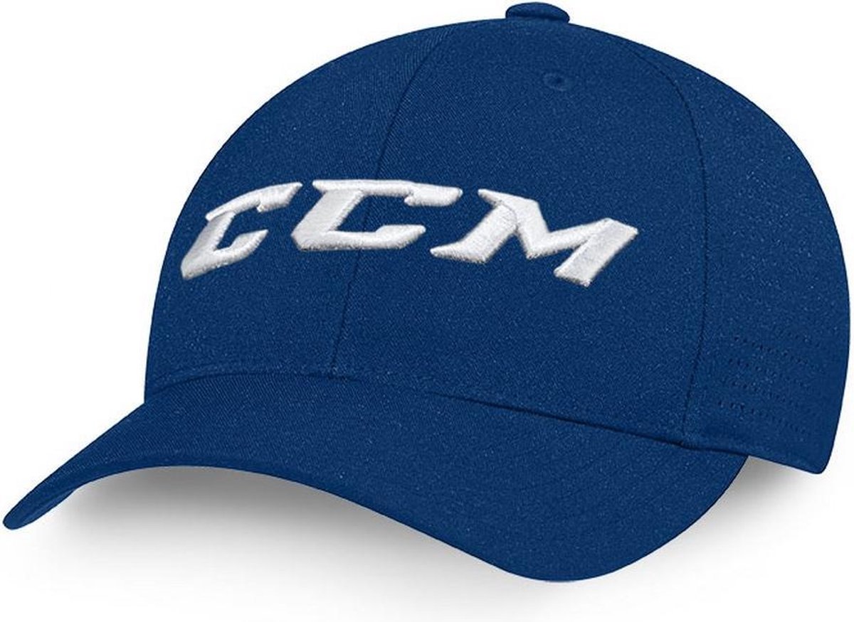 CCM – Team Flexfit Pet – Sportpet – Volwassenen – Navy – Elastische Pasvorm – Maat S/M