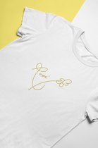 BlackPink Rose Signature T-Shirt | Fan Sign Love | In Your Area | Maat M Wit