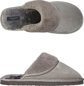 Pantoffels heren grijs instap | slippers extra zacht