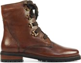 Everybody Vrouwen Leren  Veterboots / Laarzen / Damesschoenen 11682 - Bruin - Maat 39.5