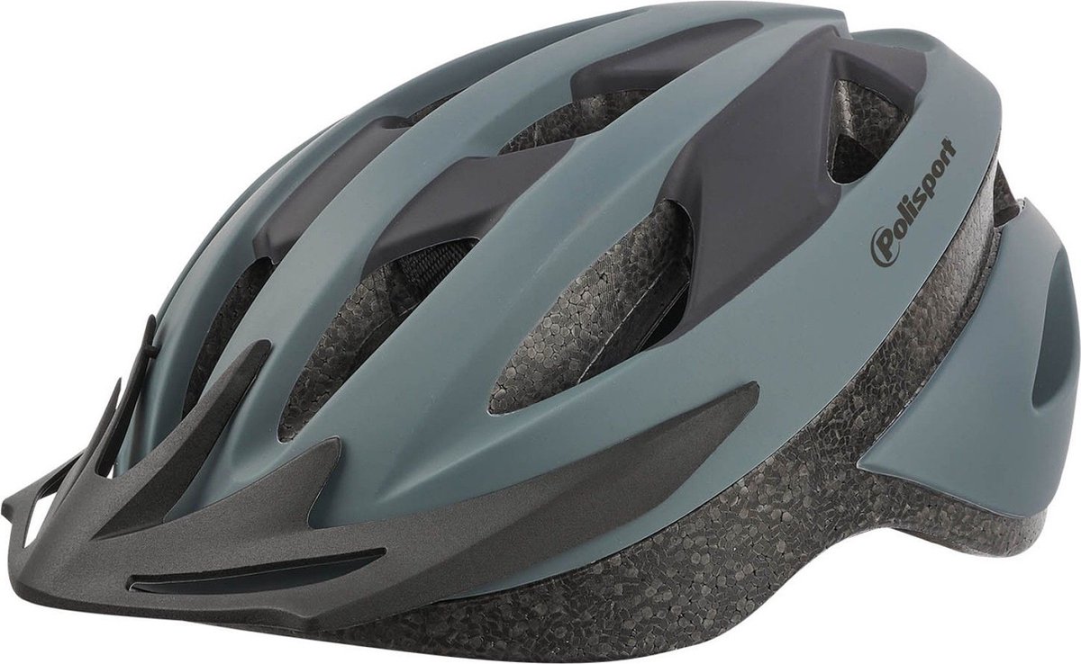 Polisport Sport Ride fietshelm - Maat L (58-62cm) - Donker grijs/mat zwart