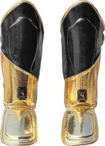Stiel Superfighter Scheenbeschermer – Zwart met goud - XXS