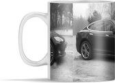 Mok - Tesla - Zwart - Bomen - 350 ml - Beker