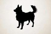 Silhouette hond - Croatian Sheepdog - Kroatische herdershond - M - 66x60cm - Zwart - wanddecoratie