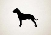 Silhouette hond - Dogo Argentino - XS - 22x30cm - Zwart - wanddecoratie