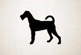 Silhouette hond - Irish Terrier - Ierse Terriër - L - 75x90cm - Zwart - wanddecoratie
