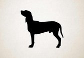 Silhouette hond - Chien Francais Blanc Et Orange - XS - 25x28cm - Zwart - wanddecoratie