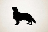 Silhouette hond - Cavalier King Charles Spaniel - L - 75x96cm - Zwart - wanddecoratie