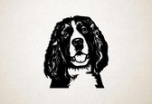 Wanddecoratie - Hond - Engelse Springer Spaniel - XS - 28x25cm - Zwart - muurdecoratie - Line Art