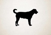 Silhouette hond - Austrian Pinscher - Oostenrijkse Pinscher - XS - 18x26cm - Zwart - wanddecoratie