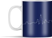 Mok - Skyline - Chicago - Blauw - 350 ml - Beker