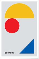JUNIQE - Poster Minimalism -40x60 /Blauw & Geel