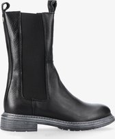 Tango | Cate 20-a  black leather high chelsea boot - black sole | Maat: 41