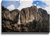 Walljar - Yosemite National Park Stream - Muurdecoratie - Canvas schilderij