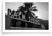 Walljar - Palm Springs - Zwart wit poster