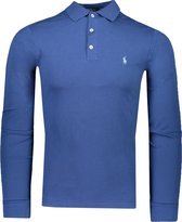 Polo Ralph Lauren  Polo Blauw Getailleerd - Maat S - Heren - Herfst/Winter Collectie - Katoen;Elastaan