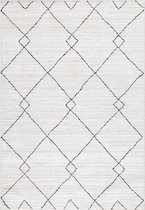 Modern berber-look vloerkleed Taznaxt - crème 5109 - 80x150 cm