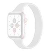 Silicagel Effen kleur krimpende geldvervangende horlogebanden uit één stuk, maat: XL 162x14 mm voor Apple Watch Series 6 & SE & 5 & 4 44 mm / 3 & 2 & 1 42 mm (wit)