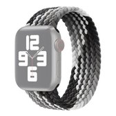 Vervangende nylon horlogeband met enkele lus, maat: L 155 mm voor Apple Watch Series 6 & SE & 5 & 4 40 mm / 3 & 2 & 1 38 mm (zwart)