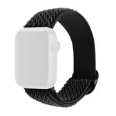 Wave Texture Nylon vervangende horlogebanden voor Apple Watch Series 6 & SE & 5 & 4 40 mm / 3 & 2 & 1 38 mm (zwart)