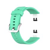 Voor Huawei Watch Fit smart Watch siliconen band TIA-B09 siliconen band (blauwgroen kleur)