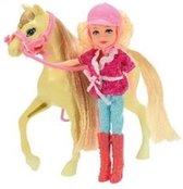 tienerpop met paard 25 cm