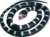 speeldier slang junior 66 cm rubber wit/zwart