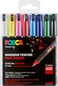foto van Uni Posca Stiften Standard Colors PC1MR 0.7 mm lijn