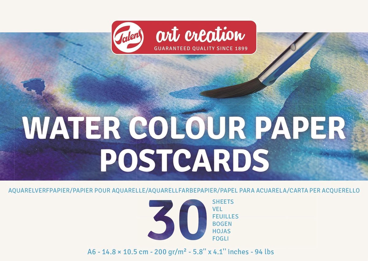 Talens Art Creation Aquarelverfpapier 10,5 x 14,8 cm 200 g 30 Vellen - FSC mix - Talens Art Creation