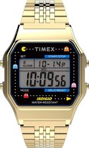 Timex T80 X Pac-Man TW2U32000 Horloge - Staal - Goudkleurig - Ø 34 mm