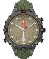 Timex Allied TW2T76500 Horloge - Textiel - Groen - Ø 46 mm