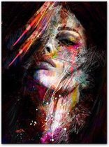 Abstracte Graffiti Print Print Poster Wall Art Kunst Canvas Printing Op Papier Living Decoratie 15X20cm Multi-color