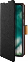 Xqisit - Samsung Galaxy S21 FE Hoesje - Wallet Case met Pasjeshouder Slim Zwart