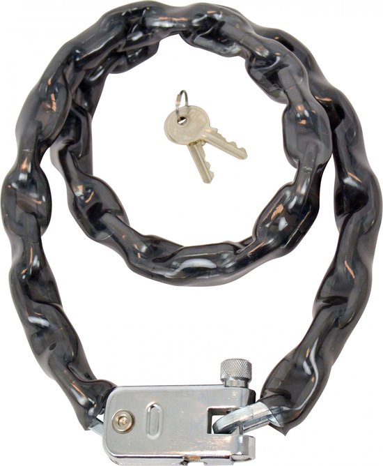 Antivol à chaîne Dresco - 105 cm - 5,5 x 5,5 mm - Gris