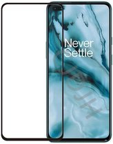 OnePlus Nord Screenprotector - Full Cover Screenprotector - Gehard Glas - Zwart