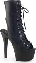 Pleaser Plateau Laarzen, Paaldans schoenen -35 Shoes- ASPIRE-1016 Paaldans schoenen Zwart