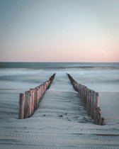 Plexiglas Schilderij Calm Beach Sunset