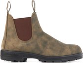 BLUNDSTONE Mannen Nubuck  Chelsea boots / Laarzen / Herenschoenen Classic rustic - Bruin - Maat 39